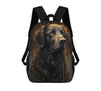 sinyumoney Children's Backpack 3D Printed Newfoundland Dog Enchanted Schoolbag Student Daypack Fashion Casual Lightweight School Bags for School College Travel 17inch