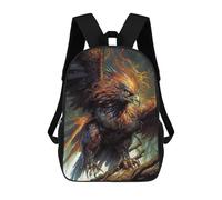 sinyumoney Children's Backpack 3D Printed Phoenix Bird Pretty Schoolbag Student Daypack Fashion Casual Lightweight School Bags for School College Travel 17inch