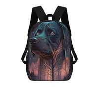 sinyumoney Children's Backpack 3D Printed Rottweiler Dog Schoolbag Student Daypack Fashion Casual Lightweight School Bags for School College Travel 17inch