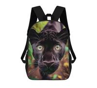 sinyumoney Children's Backpack 3D Printed Selfie of A Young Panther Schoolbag Student Daypack Fashion Casual Lightweight School Bags for School College Travel 17inch