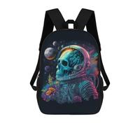 sinyumoney Children's Backpack 3D Printed Space Explorer Cosmic Artwork Schoolbag Student Daypack Fashion Casual Lightweight School Bags for School College Travel 17inch