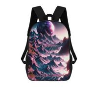 sinyumoney Children's Backpack 3D Printed Space Odyssey Schoolbag Student Daypack Fashion Casual Lightweight School Bags for School College Travel 17inch