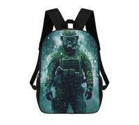 sinyumoney Children's Backpack 3D Printed Special Force Soldier Schoolbag Student Daypack Fashion Casual Lightweight School Bags for School College Travel 17inch