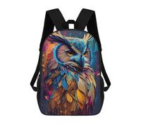 sinyumoney Children's Backpack 3D Printed The Wise Owl Schoolbag Student Daypack Fashion Casual Lightweight School Bags for School College Travel 17inch