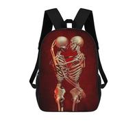 sinyumoney Children's Backpack 3D Printed Till Death Do Us Part Schoolbag Student Daypack Fashion Casual Lightweight School Bags for School College Travel 17inch