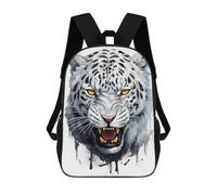 sinyumoney Children's Backpack 3D Printed Watercolor Leopard Schoolbag Student Daypack Fashion Casual Lightweight School Bags for School College Travel 17inch
