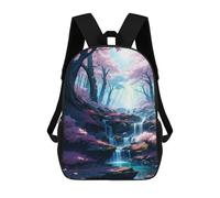 sinyumoney Children'S Backpack 3D Sakura Cherry Blossom Art Printed Bags Schoolbag Lightweight School Bags Fashion Fun Knapsack Student Daypack For Children 17inch