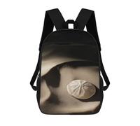 sinyumoney Children's Backpack 3D Sand Dollar on Beach Printed Bags Schoolbag Lightweight School Bags Fashion Fun Knapsack Student Daypack for Children 17inch