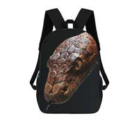 sinyumoney Children's Backpack 3D Snake Printed Bags Schoolbag Lightweight School Bags Fashion Fun Knapsack Student Daypack for Children 17inch