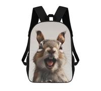 sinyumoney Children'S Backpack 3D Squirrel Funny Animal Art Printed Bags Schoolbag Lightweight School Bags Fashion Fun Knapsack Student Daypack For Children 17inch