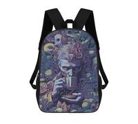 sinyumoney Children'S Backpack 3D Thoughts Printed Bags Schoolbag Lightweight School Bags Fashion Fun Knapsack Student Daypack For Children 17inch