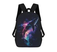 sinyumoney Children'S Backpack 3D Whale Galaxy Printed Bags Schoolbag Lightweight School Bags Fashion Fun Knapsack Student Daypack For Children 17inch