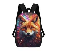 sinyumoney Children's Backpack Abstract Graffiti Fox Art School Rucksack 3D School Bag Kids School Backpack School Bags Fashion Backpack with Pocket Book Bags 17inch