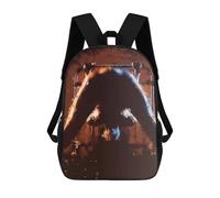 sinyumoney Children's Backpack, Abstract Urban Landscape Schoolbag Large Capacity Students Bookbag Rucksack Knapsack for Boys Girls Adults Teen 17inch