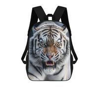 sinyumoney Children's Backpack, Angry Tiger Roar Schoolbag Large Capacity Students Bookbag Rucksack Knapsack for Boys Girls Adults Teen 17inch