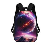 sinyumoney Children's Backpack Astral Mirage School Rucksack 3D School Bag Kids School Backpack School Bags Fashion Backpack with Pocket Book Bags 17inch