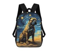 sinyumoney Children's Backpack Cane Corso Italian Masstif School Rucksack 3D School Bag Kids School Backpack School Bags Fashion Backpack with Pocket Book Bags 17inch