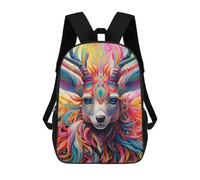 sinyumoney Children's Backpack, Colorful Mythical Creature Schoolbag Large Capacity Students Bookbag Rucksack Knapsack for Boys Girls Adults Teen 17inch