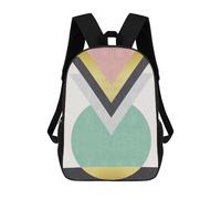 sinyumoney Children's Backpack Composition IV School Rucksack 3D School Bag Kids School Backpack School Bags Fashion Backpack with Pocket Book Bags 17inch