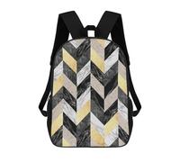 sinyumoney Children's Backpack Composition of Textures 1 School Rucksack 3D School Bag Kids School Backpack School Bags Fashion Backpack with Pocket Book Bags 17inch