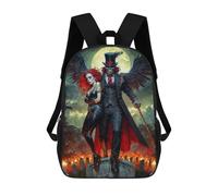sinyumoney Children's Backpack, Death Loa Schoolbag Large Capacity Students Bookbag Rucksack Knapsack for Boys Girls Adults Teen 17inch