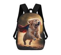 sinyumoney Children's Backpack Flying Dog School Rucksack 3D School Bag Kids School Backpack School Bags Fashion Backpack with Pocket Book Bags 17inch