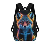 sinyumoney Children's Backpack Fox Baby School Rucksack 3D School Bag Kids School Backpack School Bags Fashion Backpack with Pocket Book Bags 17inch