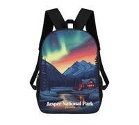 sinyumoney Children's Backpack Jasper National Park School Rucksack 3D School Bag Kids School Backpack School Bags Fashion Backpack with Pocket Book Bags 17inch