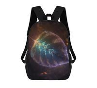 sinyumoney Children's Backpack Jotunheims Mystic Cosmos School Rucksack 3D School Bag Kids School Backpack School Bags Fashion Backpack with Pocket Book Bags 17inch