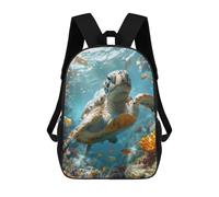 sinyumoney Children's Backpack Majestic Ocean Wanderer School Rucksack 3D School Bag Kids School Backpack School Bags Fashion Backpack with Pocket Book Bags 17inch