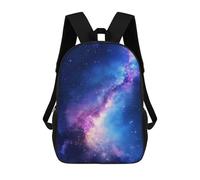 sinyumoney Children's Backpack Milky Way Radiance School Rucksack 3D School Bag Kids School Backpack School Bags Fashion Backpack with Pocket Book Bags 17inch