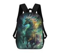 sinyumoney Children's Backpack Pegasus Engaging School Rucksack 3D School Bag Kids School Backpack School Bags Fashion Backpack with Pocket Book Bags 17inch