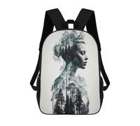 sinyumoney Children's Backpack, Queen of The Everwood Schoolbag Large Capacity Students Bookbag Rucksack Knapsack for Boys Girls Adults Teen 17inch