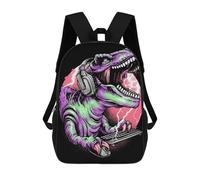 sinyumoney Children's Backpack, Raptor Gaming Gear Schoolbag Large Capacity Students Bookbag Rucksack Knapsack for Boys Girls Adults Teen 17inch