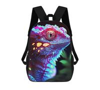 sinyumoney Children's Backpack Realistic Lizard Fantasy School Rucksack 3D School Bag Kids School Backpack School Bags Fashion Backpack with Pocket Book Bags 17inch