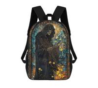 sinyumoney Children's Backpack Reaper Dandelion Skull School Rucksack 3D School Bag Kids School Backpack School Bags Fashion Backpack with Pocket Book Bags 17inch