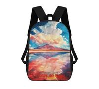 sinyumoney Children's Backpack, Salar De Uyuni Art Schoolbag Large Capacity Students Bookbag Rucksack Knapsack for Boys Girls Adults Teen 17inch