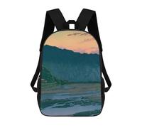 sinyumoney Children's Backpack, Schoolbag Chichibu Evening Large Capacity Students Bookbag Rucksack Knapsack for Boys Girls Adults Teen 17inch