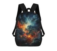 sinyumoney Children's Backpack, Schoolbag Cosmic Nebula Sky Large Capacity Students Bookbag Rucksack Knapsack for Boys Girls Adults Teen 17inch