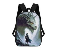 sinyumoney Children's Backpack, Schoolbag Dragon's Eye A Heroic Encounter Large Capacity Students Bookbag Rucksack Knapsack for Boys Girls Adults Teen 17inch