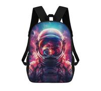 sinyumoney Children's Backpack, Schoolbag Fantasy Space Astronaut Large Capacity Students Bookbag Rucksack Knapsack for Boys Girls Adults Teen 17inch