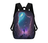 sinyumoney Children's Backpack, Schoolbag Gateway to The Stars -1 Large Capacity Students Bookbag Rucksack Knapsack for Boys Girls Adults Teen 17inch