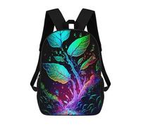 sinyumoney Children's Backpack, Schoolbag Glowing Forest Path Large Capacity Students Bookbag Rucksack Knapsack for Boys Girls Adults Teen 17inch
