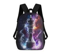 sinyumoney Children's Backpack, Schoolbag Magical Chess King -1 Large Capacity Students Bookbag Rucksack Knapsack for Boys Girls Adults Teen 17inch