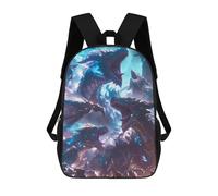 sinyumoney Children's Backpack, Schoolbag Majestic Dragons Large Capacity Students Bookbag Rucksack Knapsack for Boys Girls Adults Teen 17inch