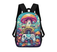 sinyumoney Children's Backpack, Schoolbag Mushroom Kingdom Controller-1 Large Capacity Students Bookbag Rucksack Knapsack for Boys Girls Adults Teen 17inch