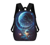sinyumoney Children's Backpack, Schoolbag Planet Of Alien Large Capacity Students Bookbag Rucksack Knapsack for Boys Girls Adults Teen 17inch