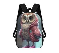 sinyumoney Children's Backpack, Schoolbag Winter Owl Adventure Large Capacity Students Bookbag Rucksack Knapsack for Boys Girls Adults Teen 17inch
