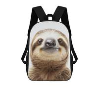 sinyumoney Children's Backpack Sloth Face School Rucksack 3D School Bag Kids School Backpack School Bags Fashion Backpack with Pocket Book Bags 17inch