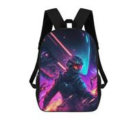 sinyumoney Children's Backpack, Space Explorer in Action Schoolbag Large Capacity Students Bookbag Rucksack Knapsack for Boys Girls Adults Teen 17inch